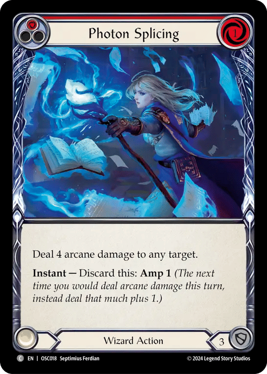 Photon Splicing (Red) — Rosetta Blitz Deck - Oscilio — Flesh and Blood