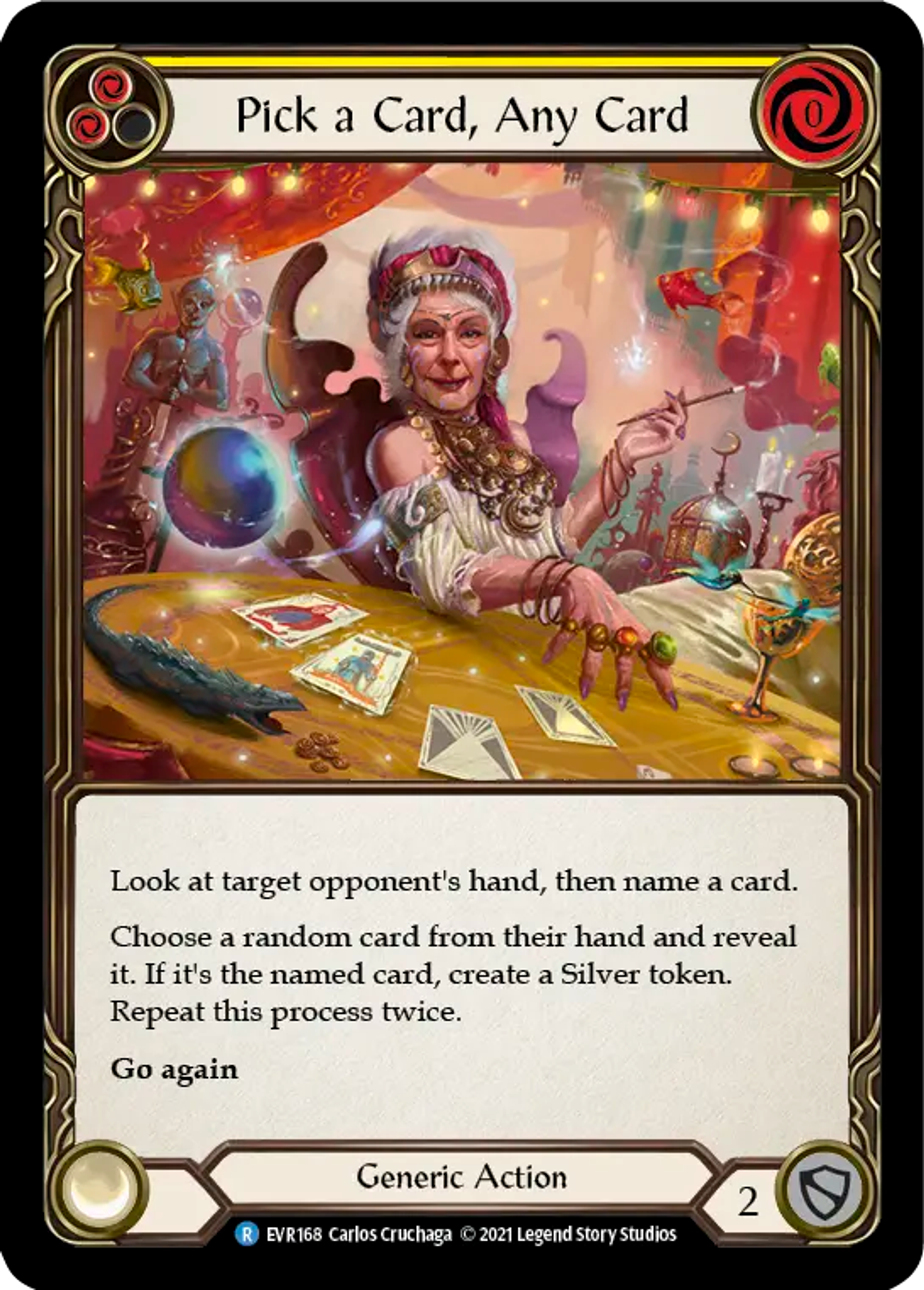 Pick a Card, Any Card (Yellow) — Everfest — Flesh and Blood