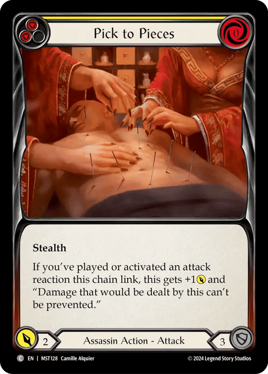 Pick to Pieces (Yellow) — Part the Mistveil — Flesh and Blood