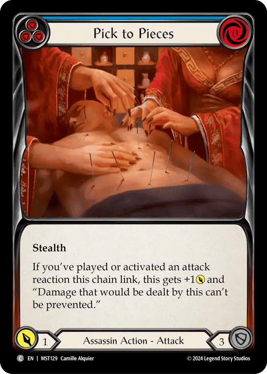Pick to Pieces (Blue) — Part the Mistveil — Flesh and Blood