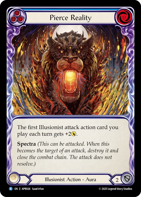 Pierce Reality (Blue) — Armory Deck Legends - Prism Sculptor of Arc Light — Flesh and Blood
