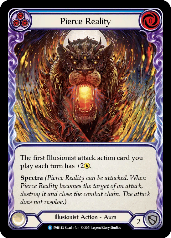 Pierce Reality (Blue) — Everfest — Flesh and Blood