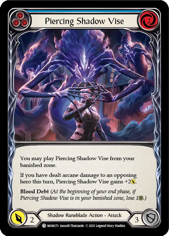 Piercing Shadow Vise (Blue) — Monarch — Flesh and Blood