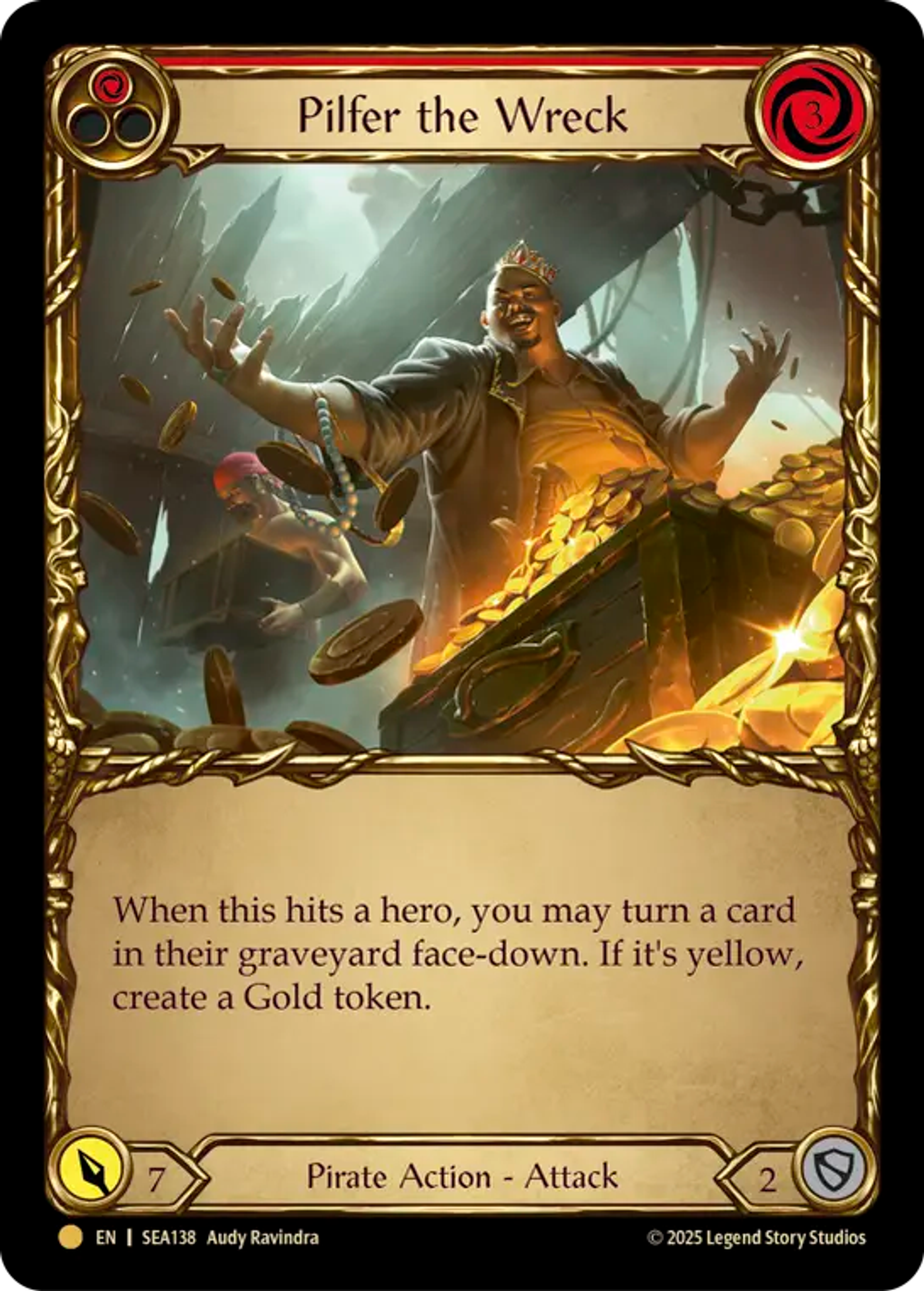 Pilfer the Wreck (Red) — High Seas - Treasure Pack — Flesh and Blood