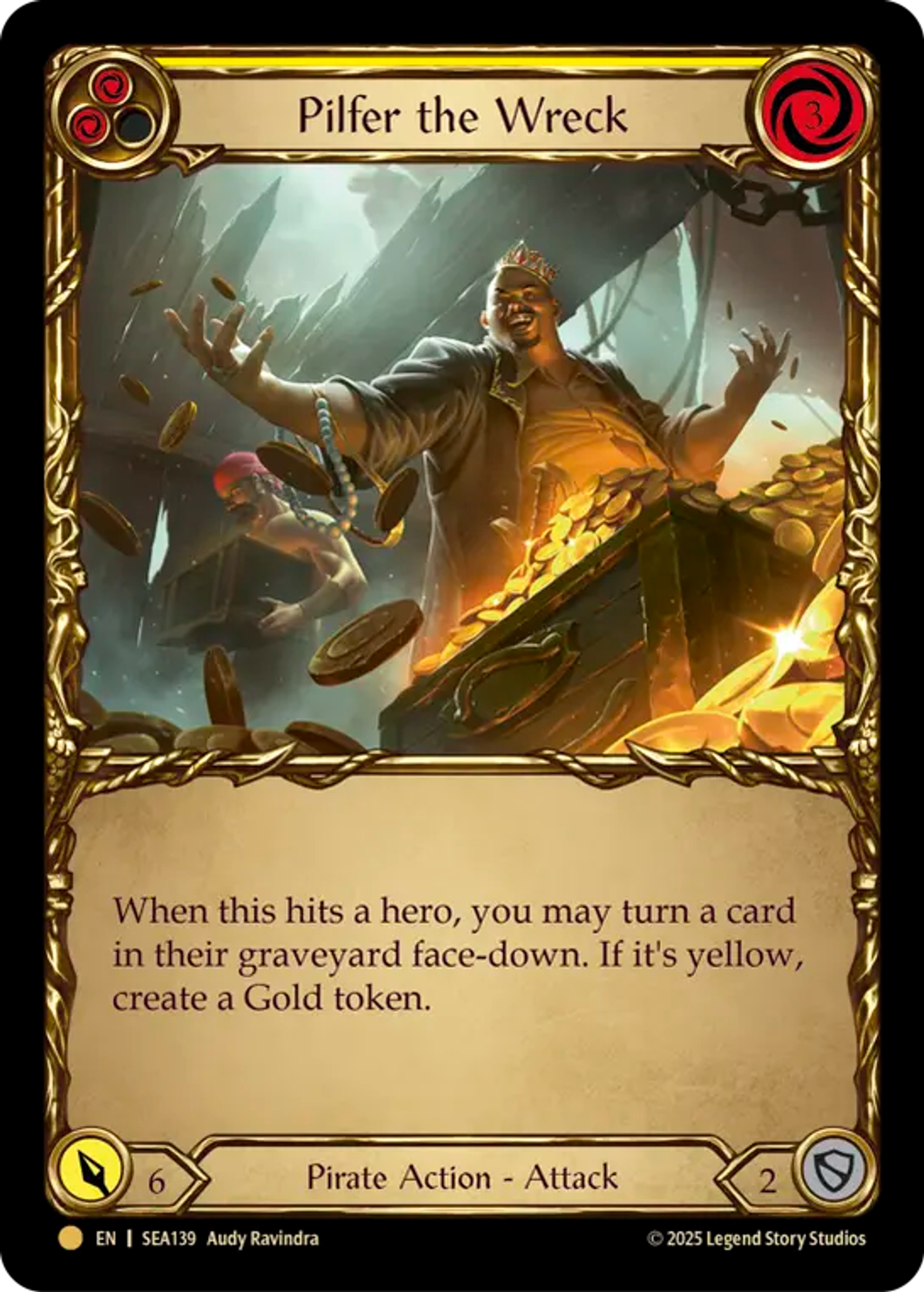 Pilfer the Wreck (Yellow) — High Seas - Treasure Pack — Flesh and Blood