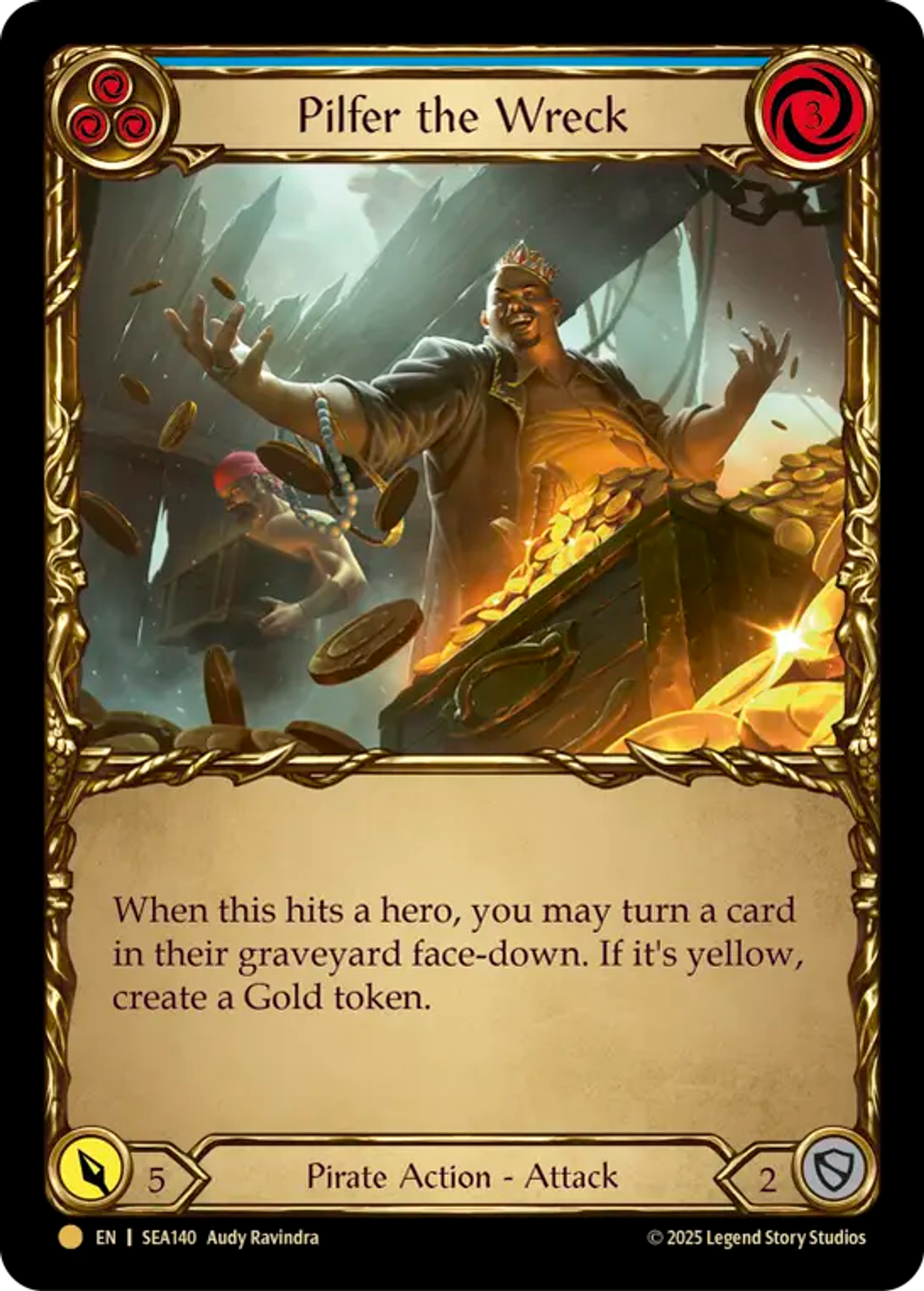 Pilfer the Wreck (Blue) — High Seas - Treasure Pack — Flesh and Blood