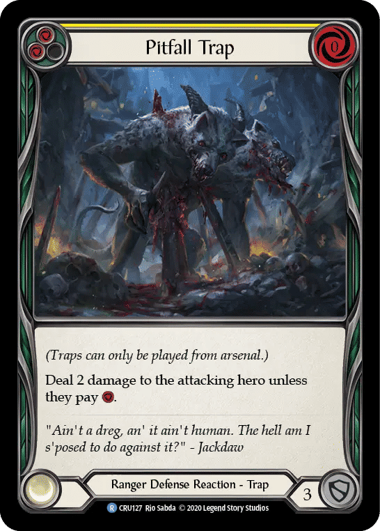 Pitfall Trap (Yellow) — Crucible of War — Flesh and Blood