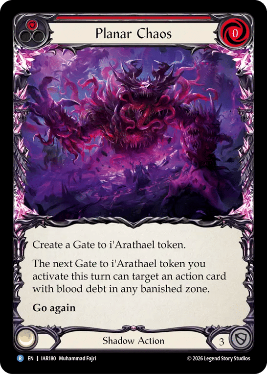 Planar Chaos (Red) — Usurp the Shadow Throne — Flesh and Blood