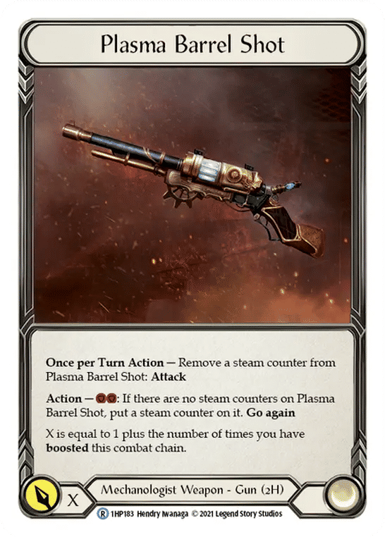 Plasma Barrel Shot — History Pack 1 — Flesh and Blood