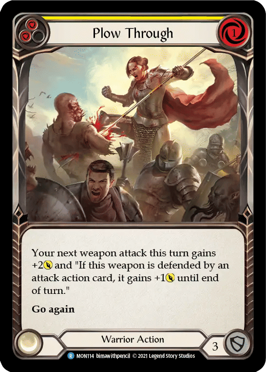 Plow Through (Yellow) — Monarch — Flesh and Blood