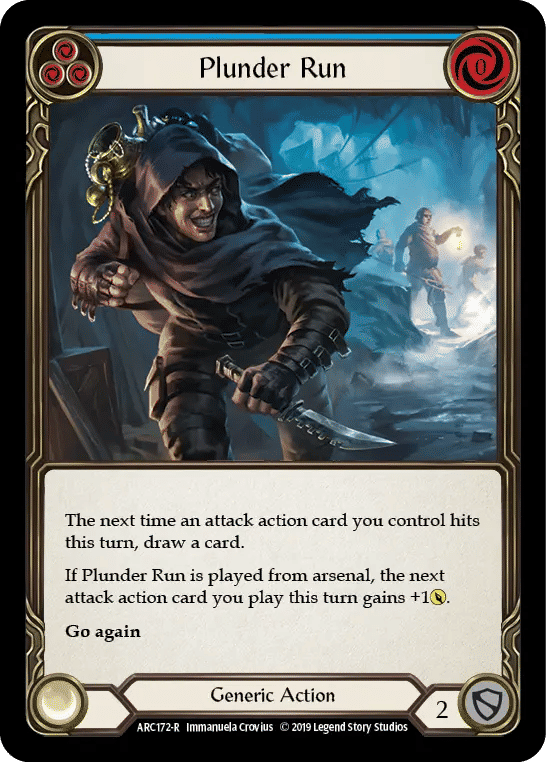 Plunder Run (Blue) — Arcane Rising — Flesh and Blood