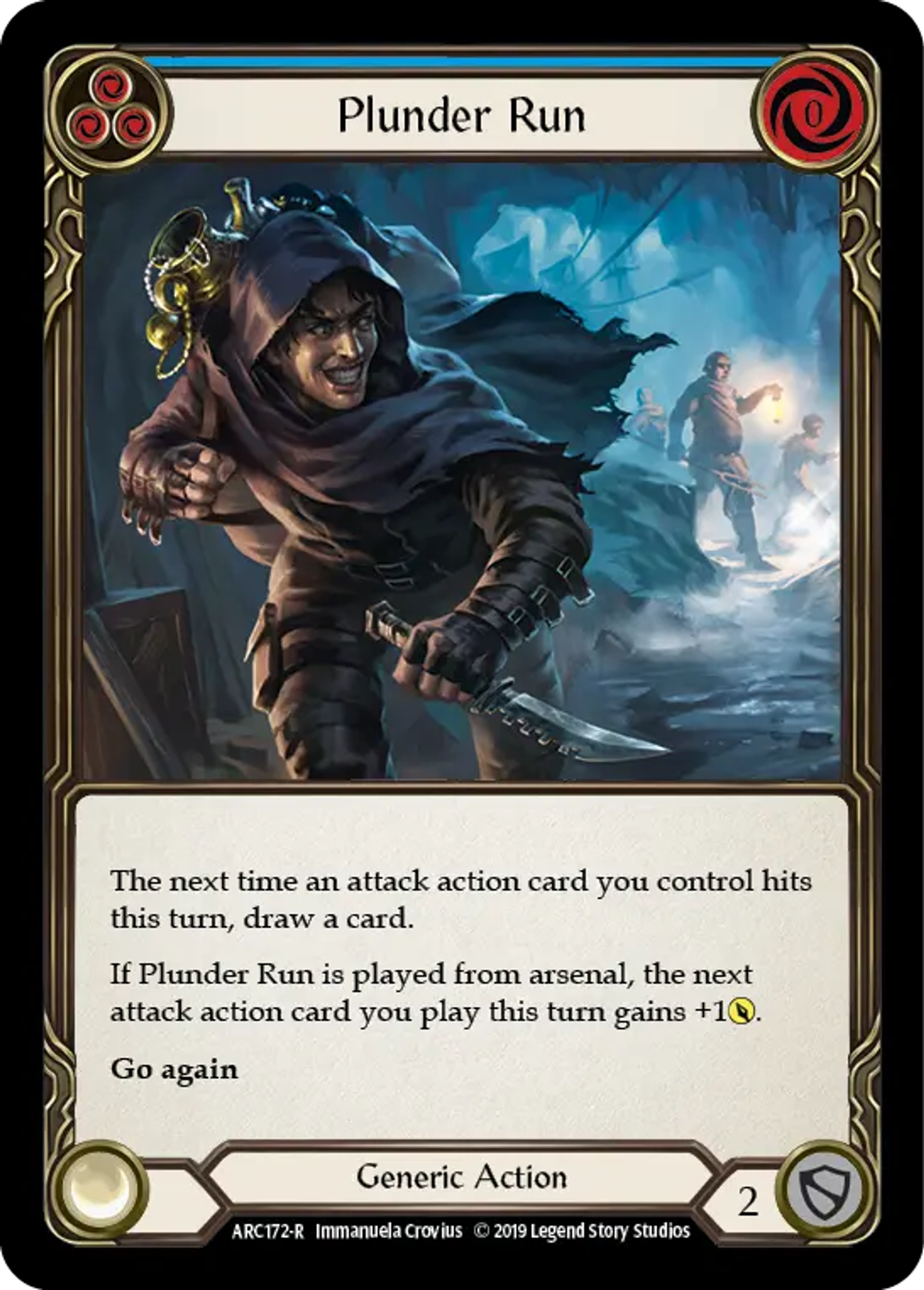 Plunder Run (Blue) — Arcane Rising — Flesh and Blood