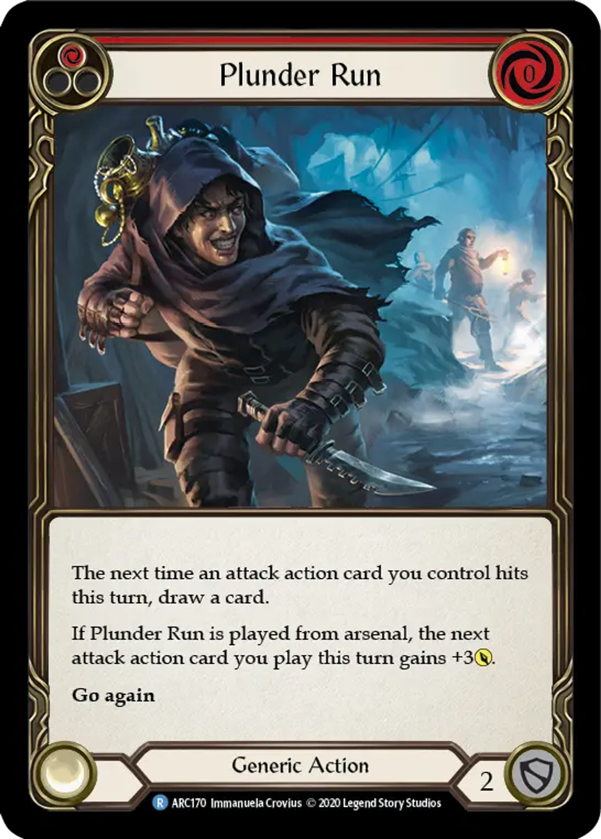 Plunder Run (Red) — Arcane Rising - Unlimited — Flesh and Blood