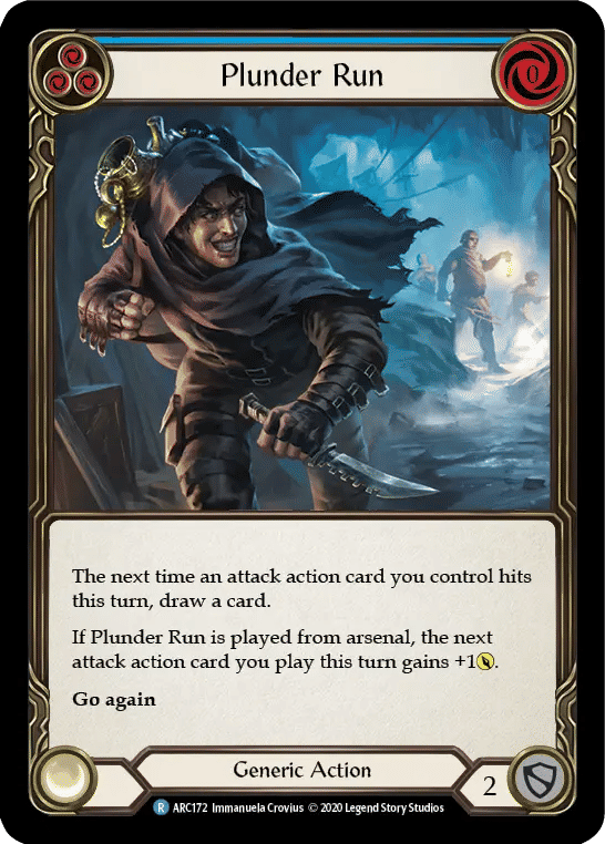Plunder Run (Blue) from Arcane Rising - Unlimited - Flesh and Blood