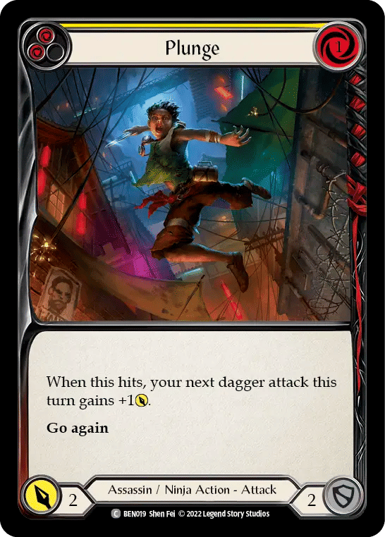 Plunge (Yellow) — Benji - Blitz Deck — Flesh and Blood