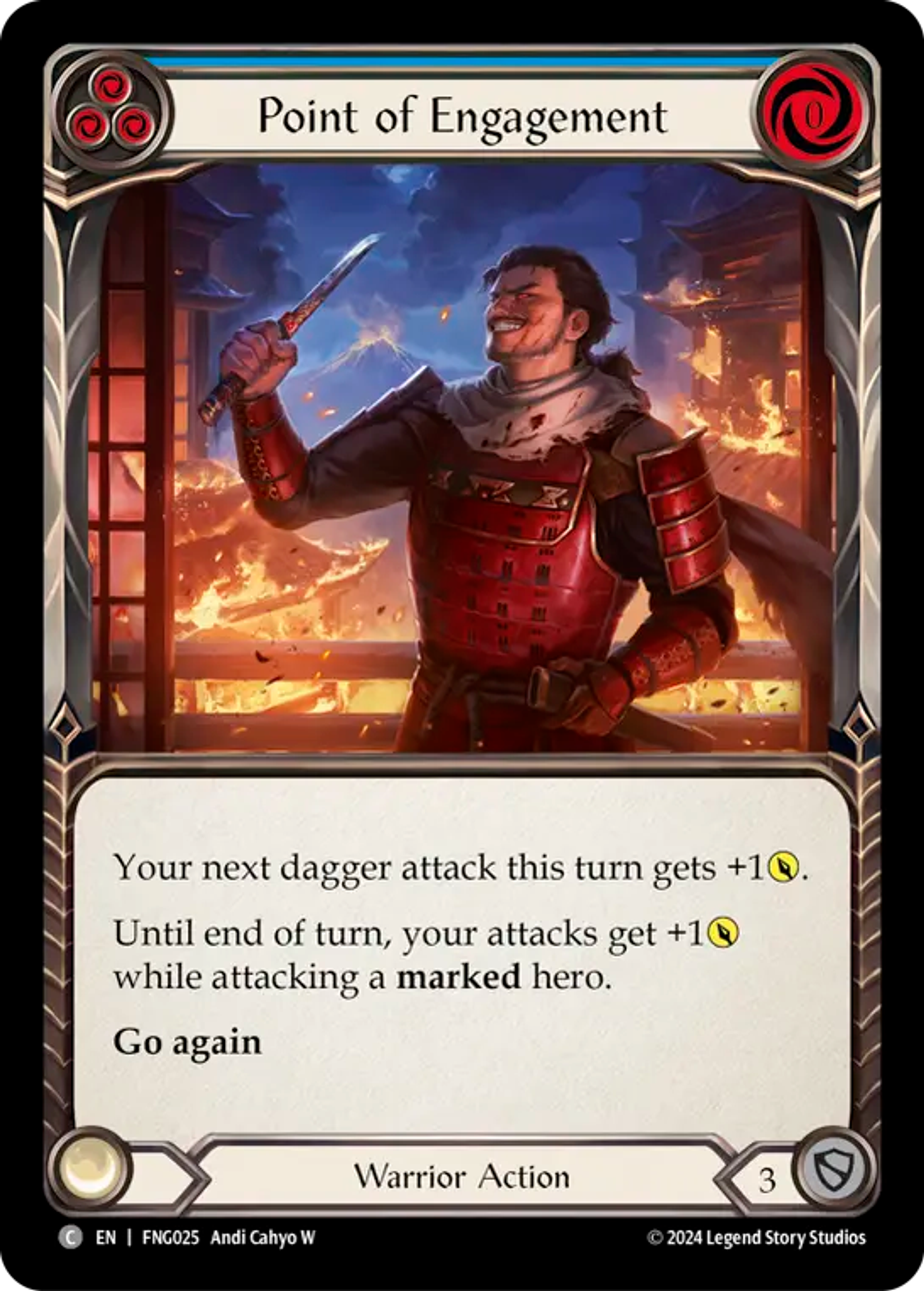 Point of Engagement (Blue) — The Hunted Blitz Deck - Fang — Flesh and Blood