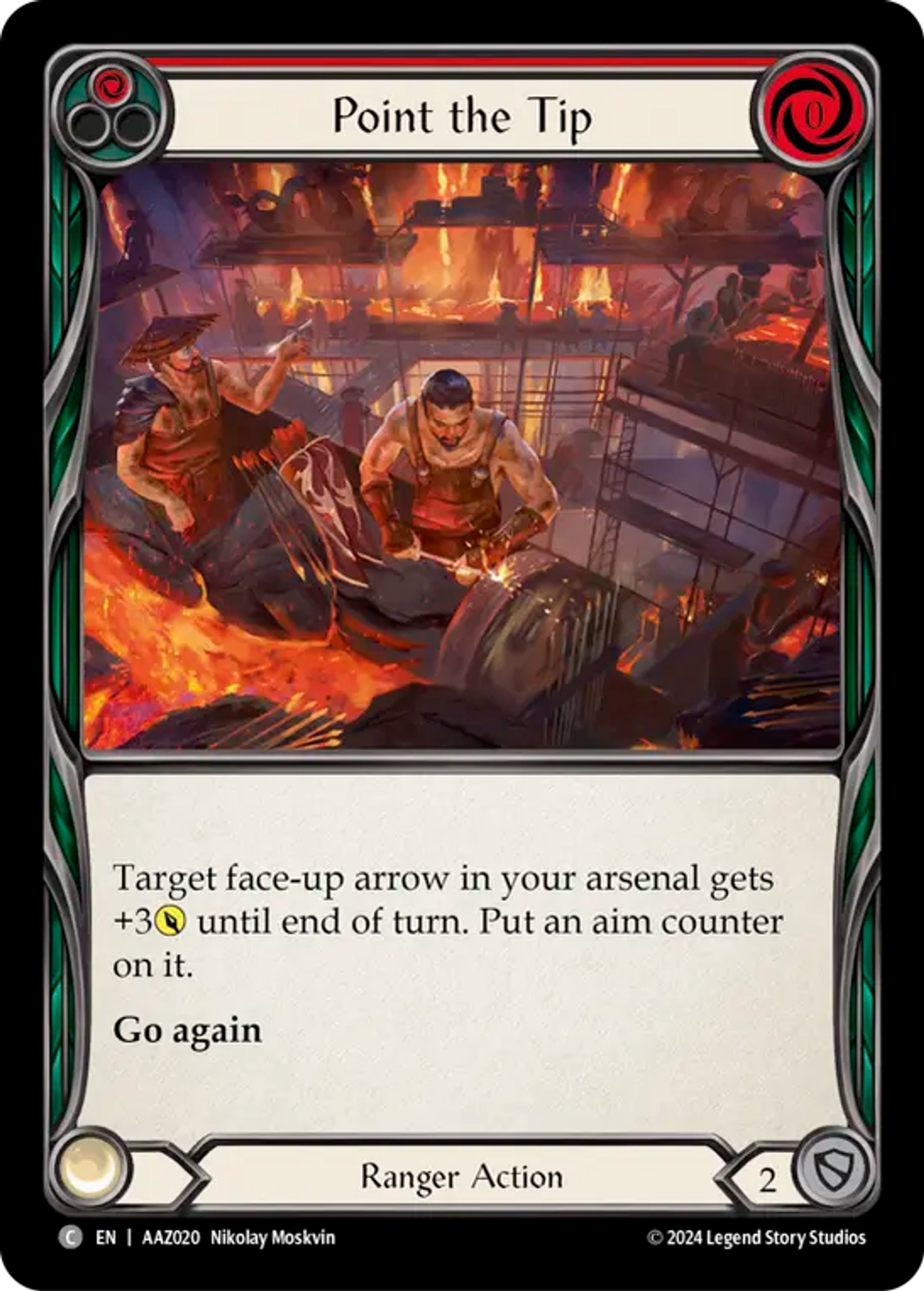 Point the Tip (Red) — Armory Deck - Azalea, Ace in the Hole — Flesh and Blood