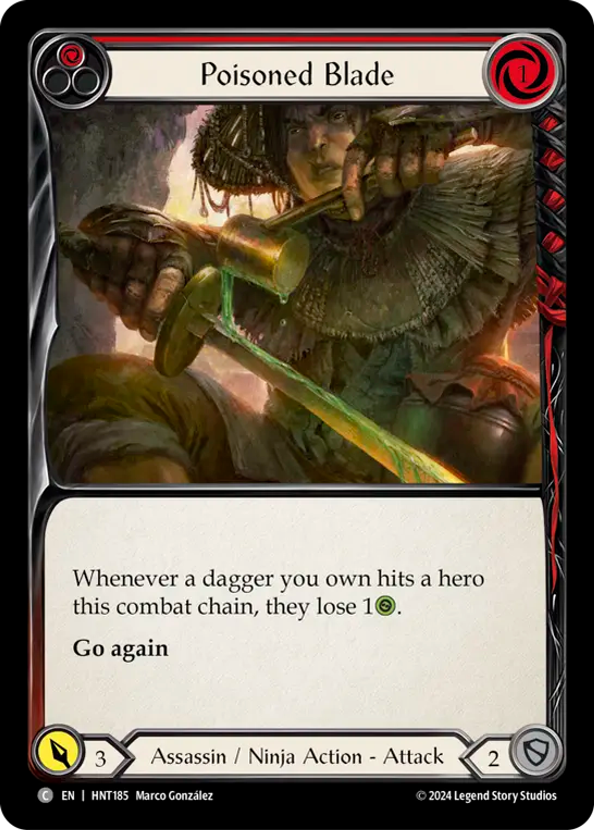 Lame empoisonnée — The Hunted — Flesh and Blood