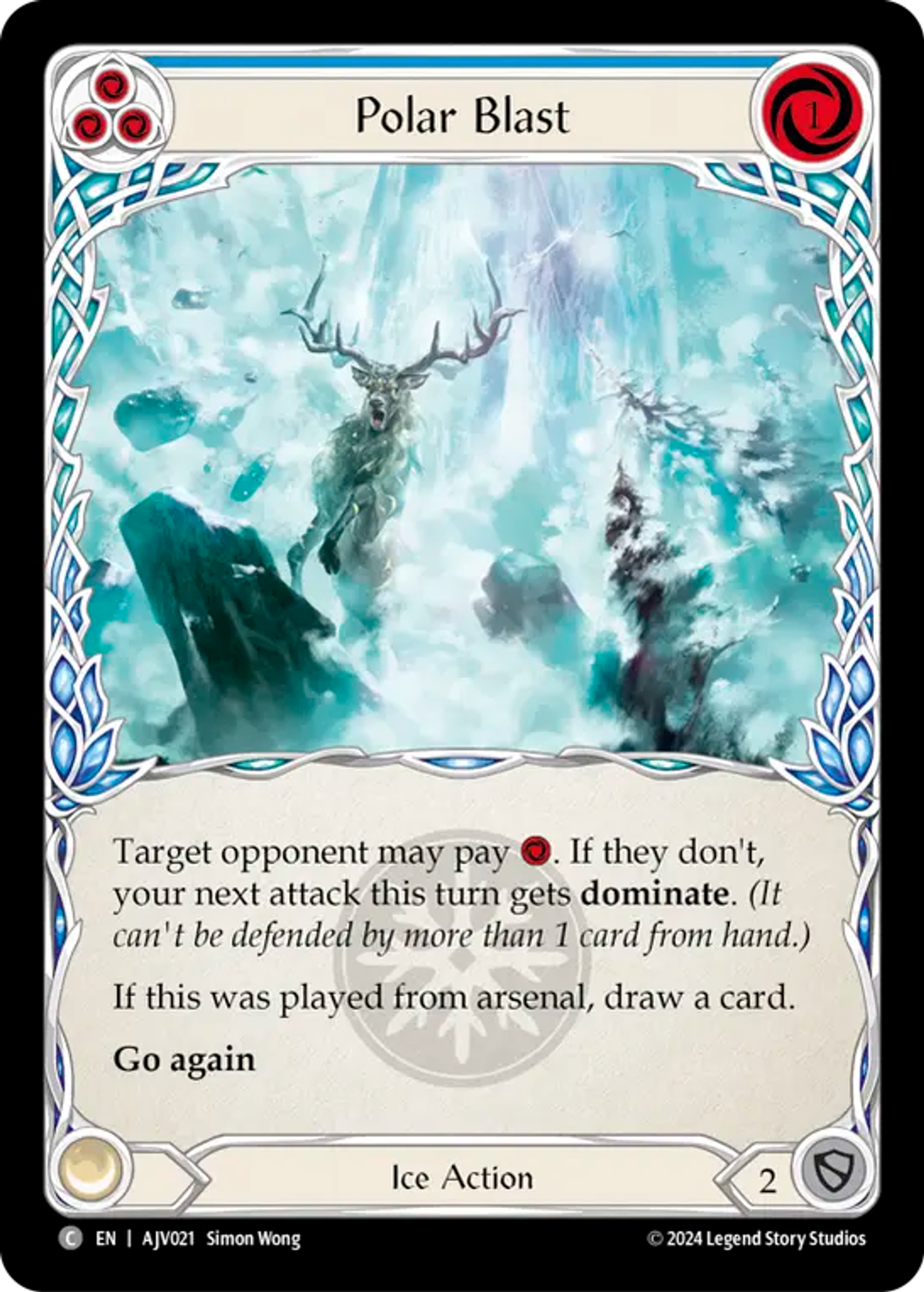 Polar Blast (Blue) — Armory Deck Origins - Jarl Vetreiði — Flesh and Blood