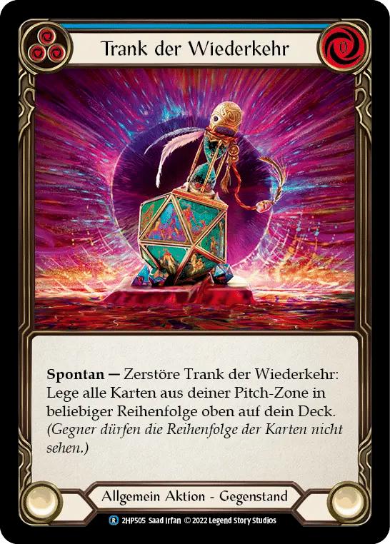 Potion of Déjà Vu (Blue) — History Pack 2 - Black Label — Flesh and Blood