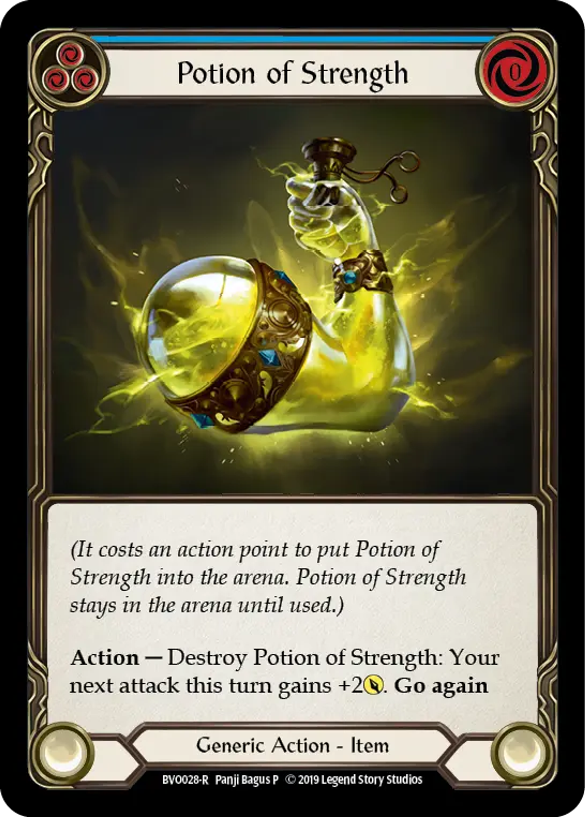 Potion of Strength (Blue) — Bravo, Showstopper - Hero Deck — Flesh and Blood