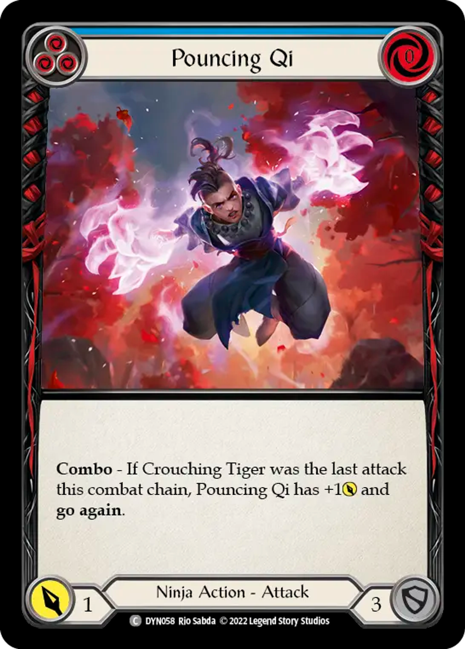 Pouncing Qi (Blue) — Dynasty — Flesh and Blood