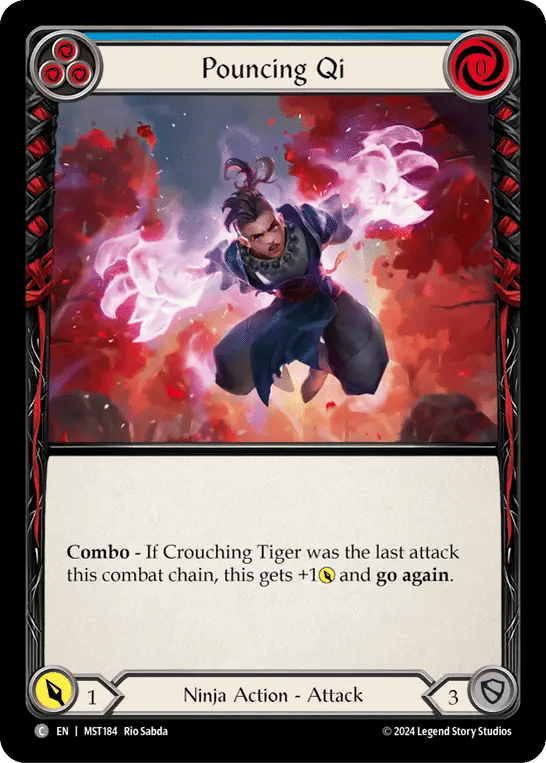 Pouncing Qi (Blue) — Part the Mistveil — Flesh and Blood