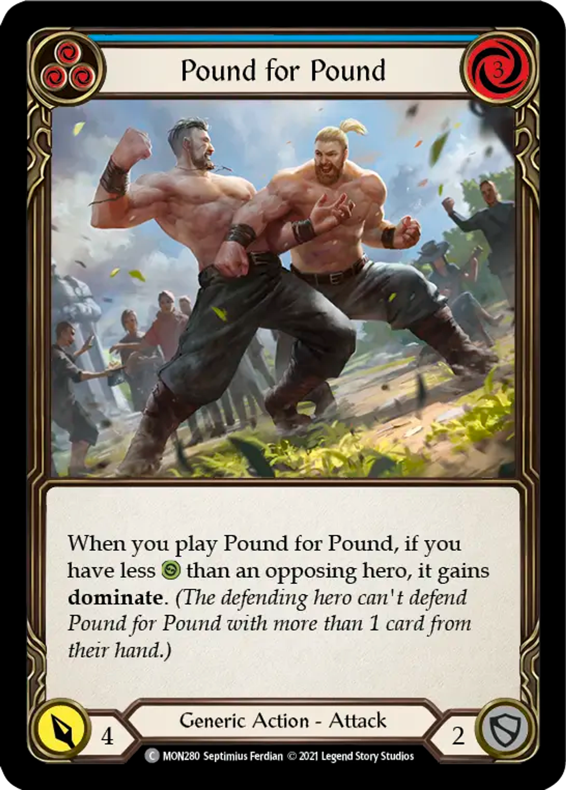 Pound for Pound (Blue) — Monarch — Flesh and Blood