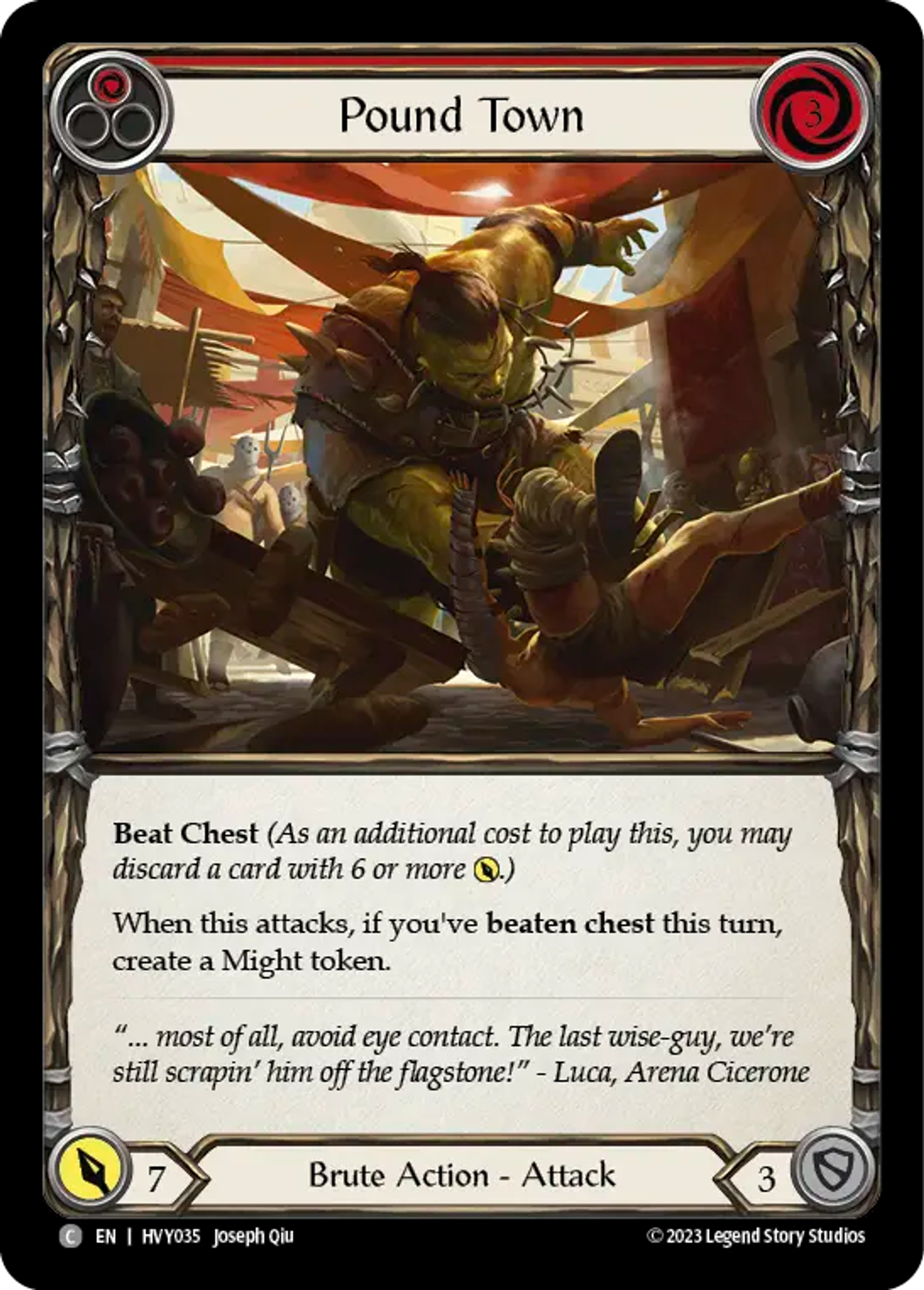 Pound Town (Red) — Heavy Hitters — Flesh and Blood