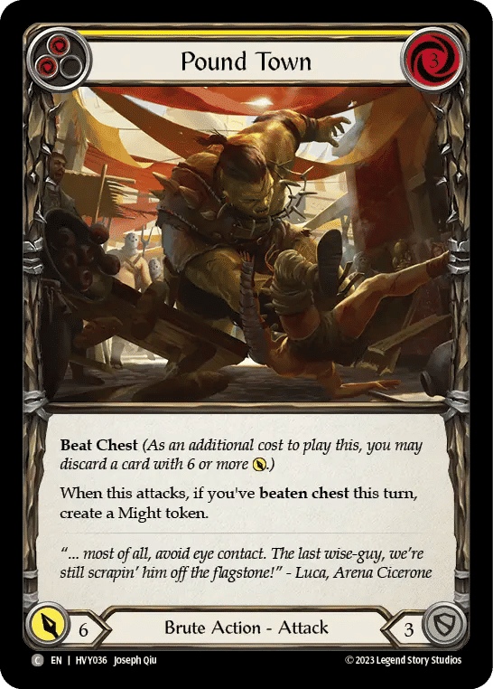 Pound Town (Yellow) — Heavy Hitters — Flesh and Blood