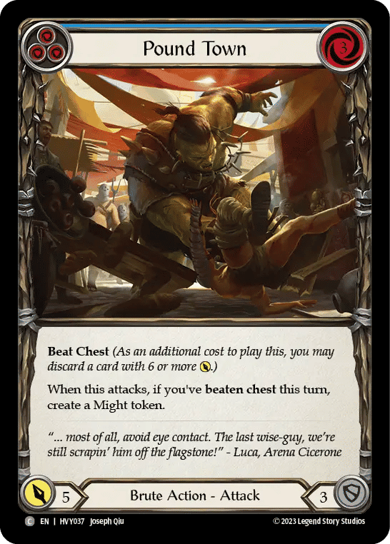 Pound Town (Blue) — Heavy Hitters — Flesh and Blood