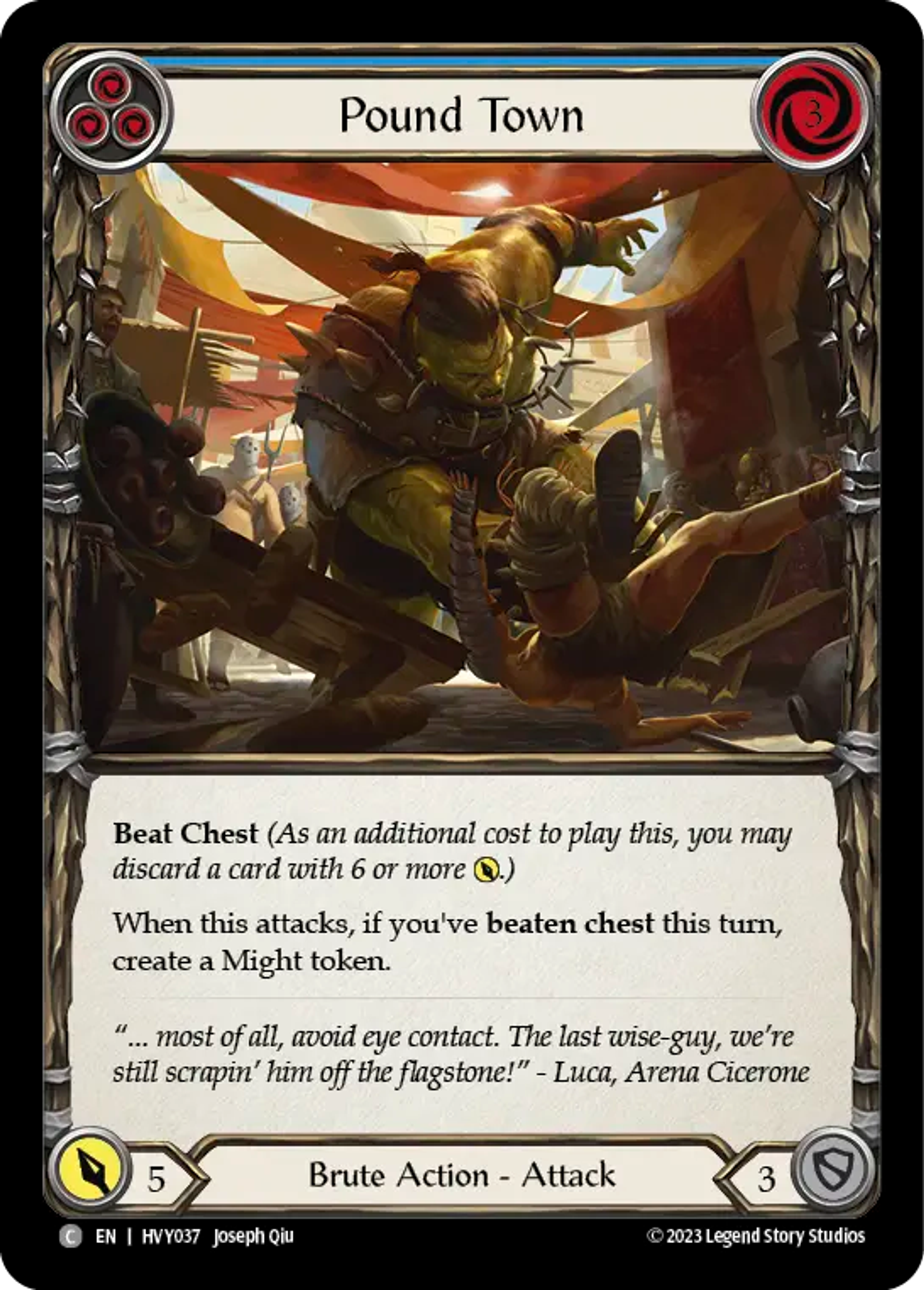 Pound Town (Blue) — Heavy Hitters — Flesh and Blood