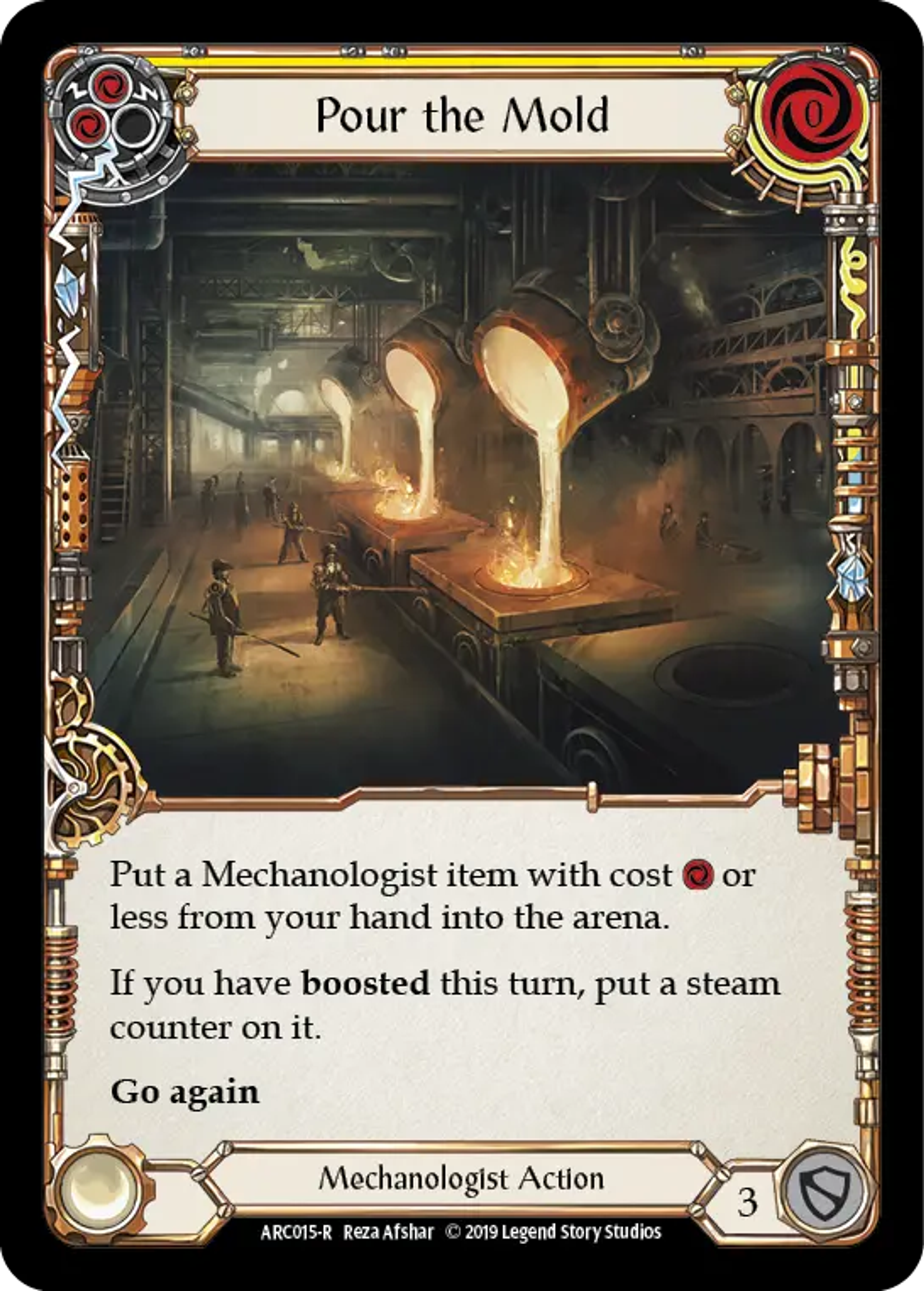 Pour the Mold (Yellow) — Arcane Rising — Flesh and Blood