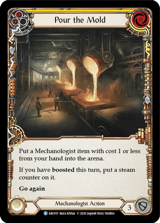 Pour the Mold (Yellow) — Arcane Rising - Unlimited — Flesh and Blood