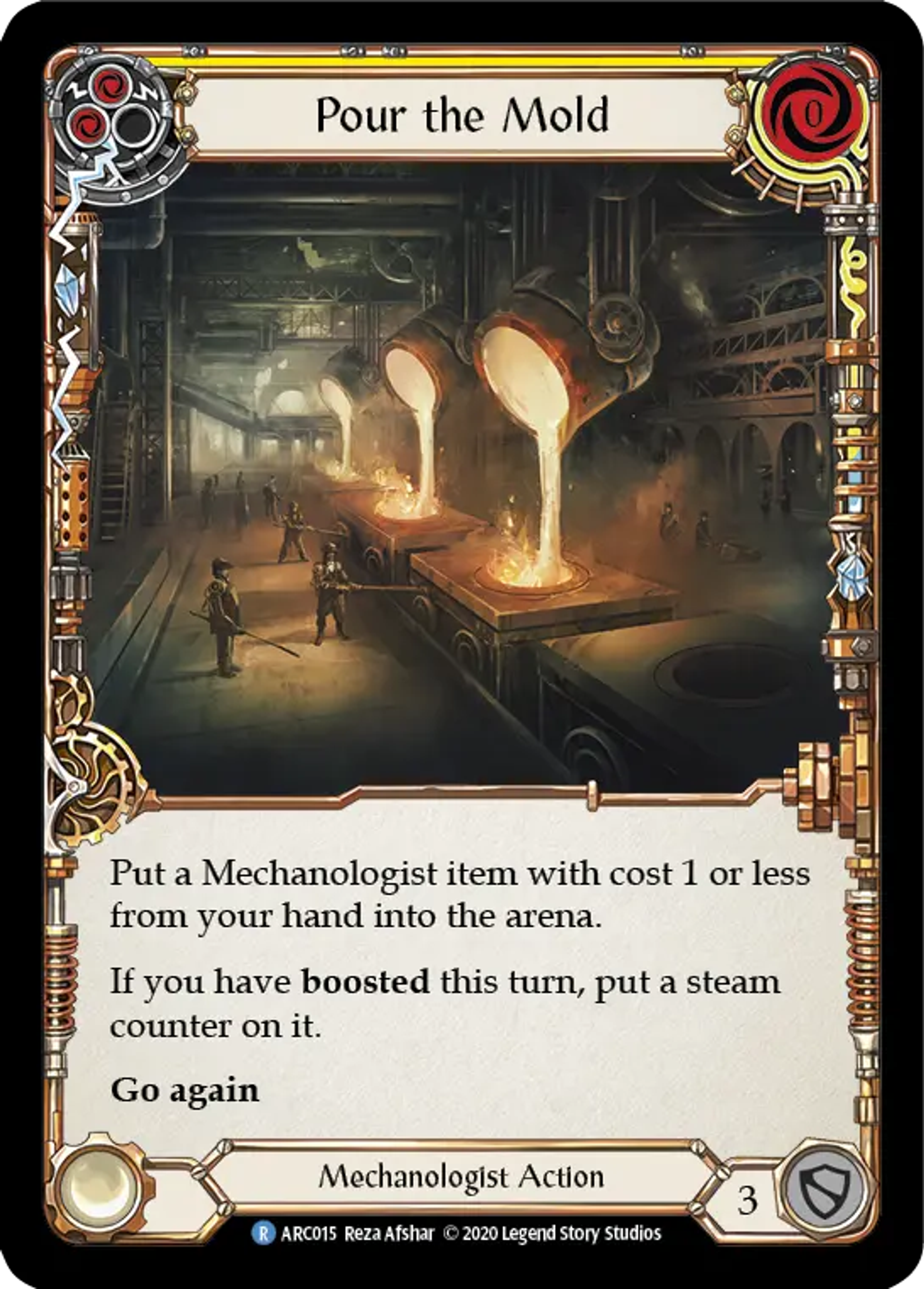 Pour the Mold (Yellow) — Arcane Rising - Unlimited — Flesh and Blood
