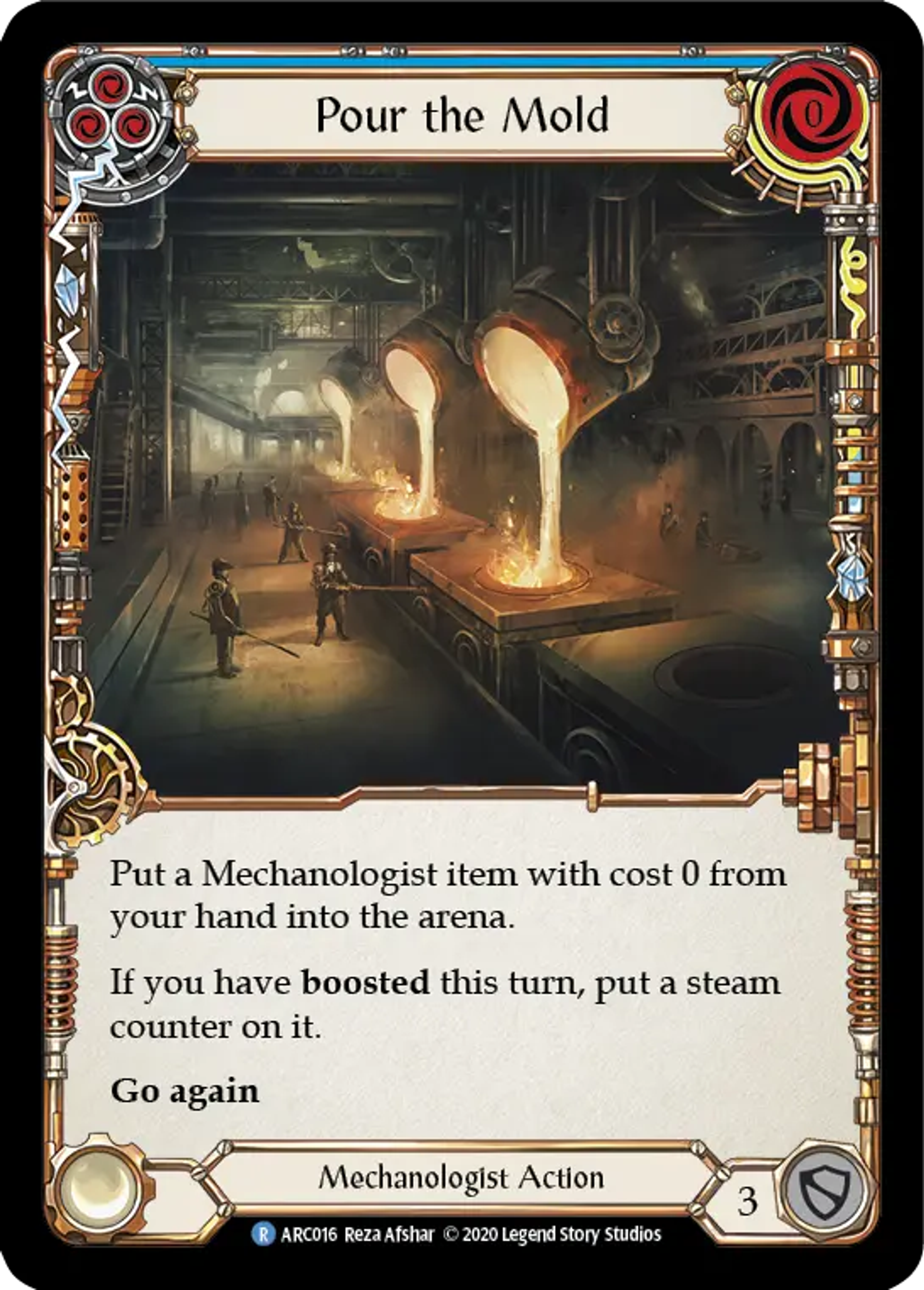 Pour the Mold (Blue) — Arcane Rising - Unlimited — Flesh and Blood