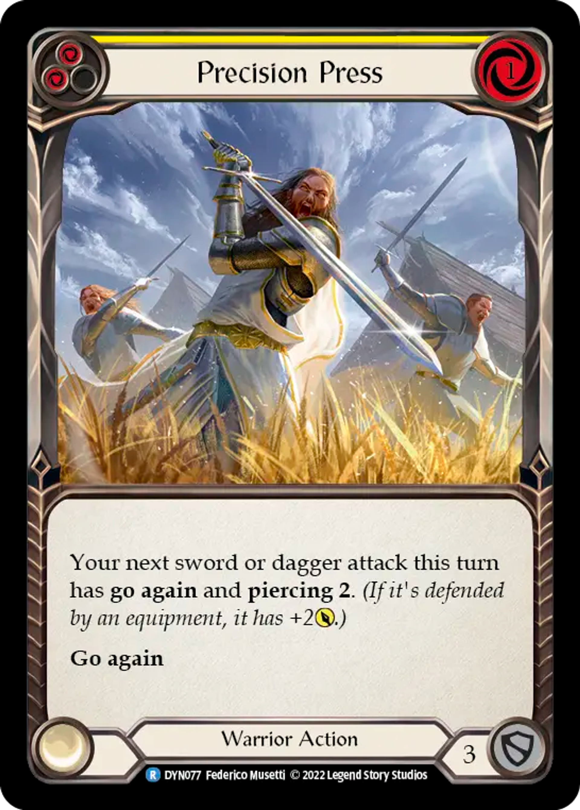 Precision Press (Yellow) — Dynasty — Flesh and Blood