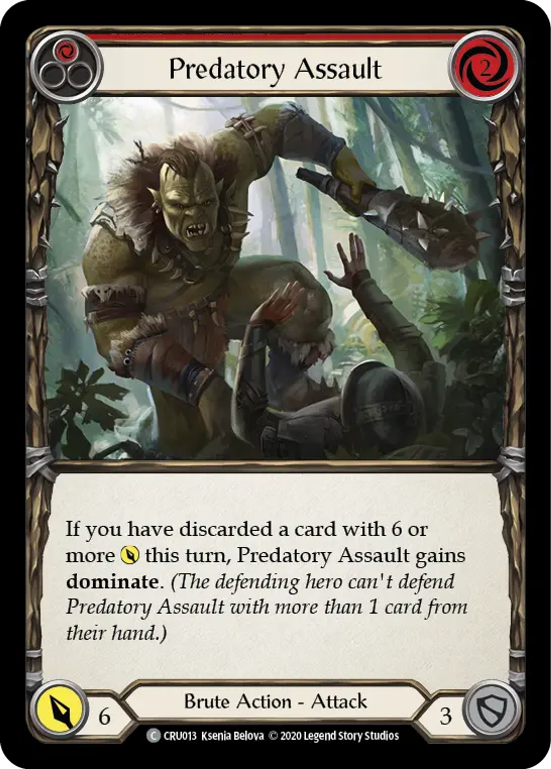 Predatory Assault (Red) — Crucible of War — Flesh and Blood
