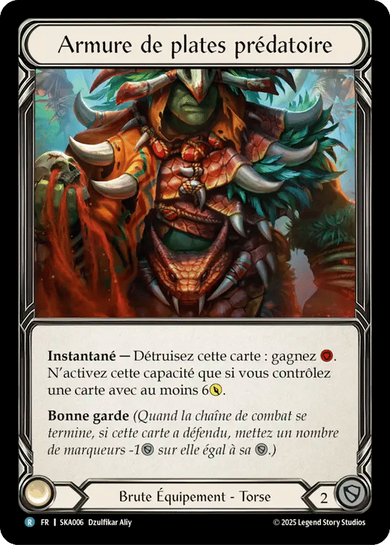 Armure de plates prédatoire — Silver Age Chapter 1 - Kayo — Flesh and Blood
