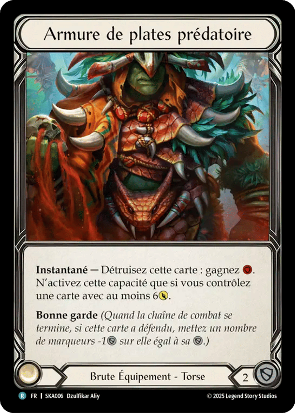 Armure de plates prédatoire from Silver Age Chapter 1 - Kayo - Flesh and Blood