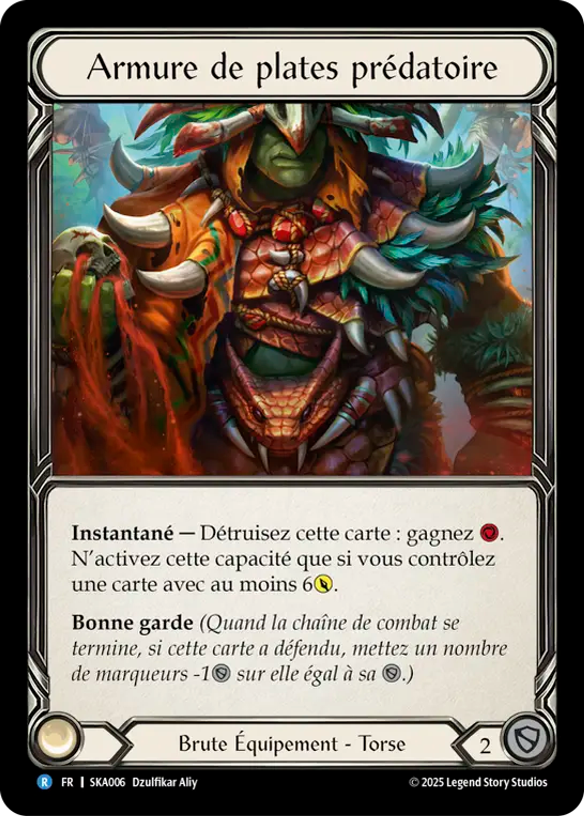 Armure de plates prédatoire — Silver Age Chapter 1 - Kayo — Flesh and Blood