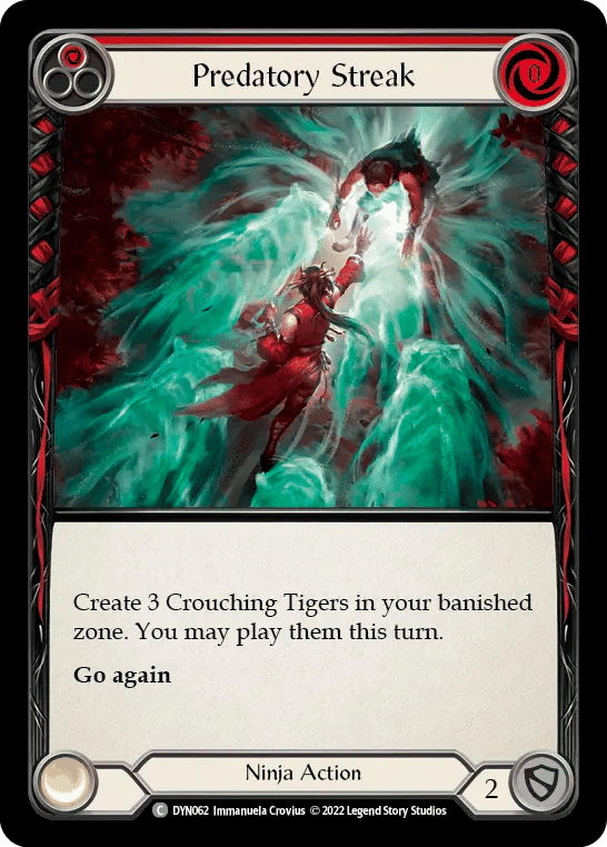 Predatory Streak (Red) — Dynasty — Flesh and Blood