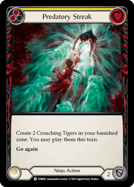 Predatory Streak (Yellow) — Dynasty — Flesh and Blood