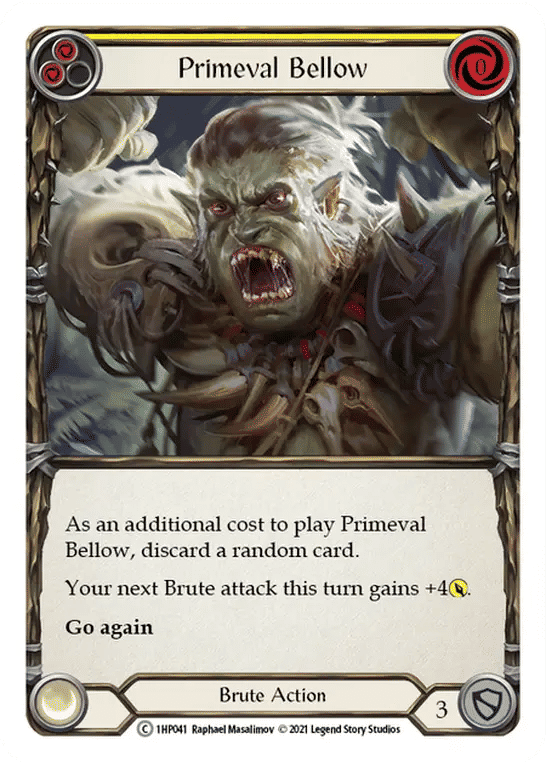Primeval Bellow (Yellow) — History Pack 1 — Flesh and Blood