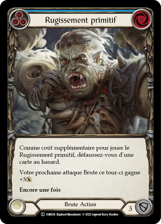 Rugissement primitif — Rhinar - Blitz Deck — Flesh and Blood