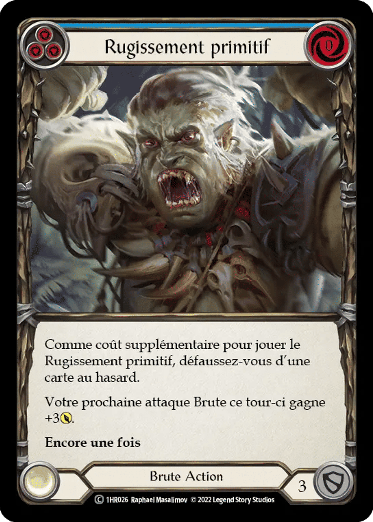 Rugissement primitif from Rhinar - Blitz Deck - Flesh and Blood