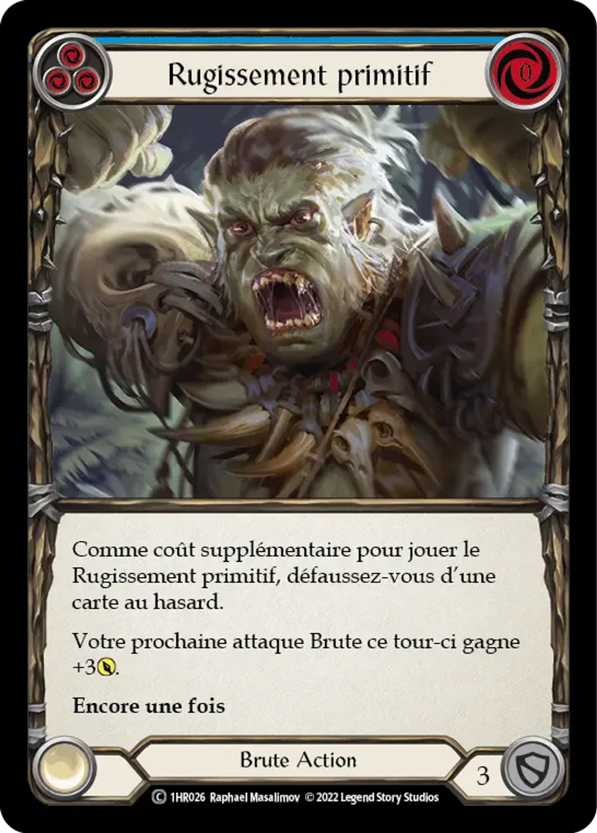 Rugissement primitif — Rhinar - Blitz Deck — Flesh and Blood