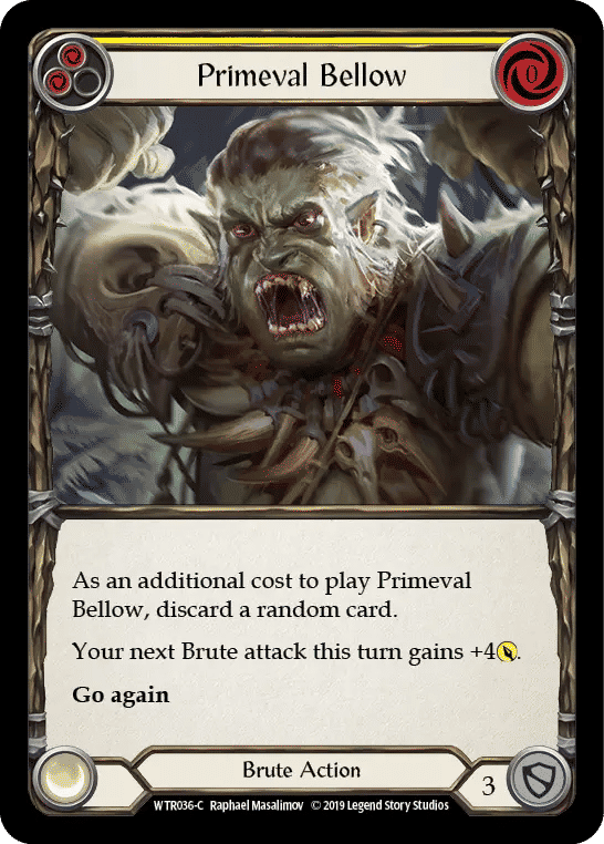 Primeval Bellow (Yellow) — Welcome to Rathe — Flesh and Blood