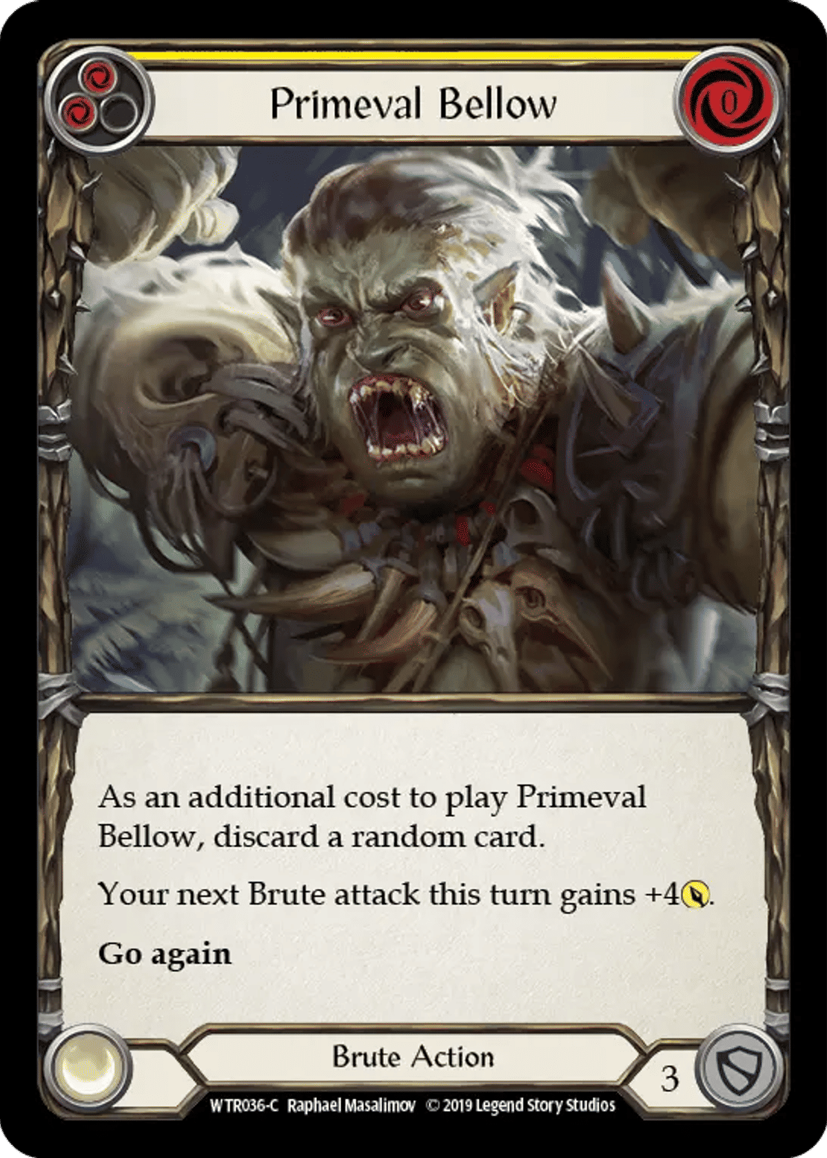 Primeval Bellow (Yellow) from Welcome to Rathe - Flesh and Blood