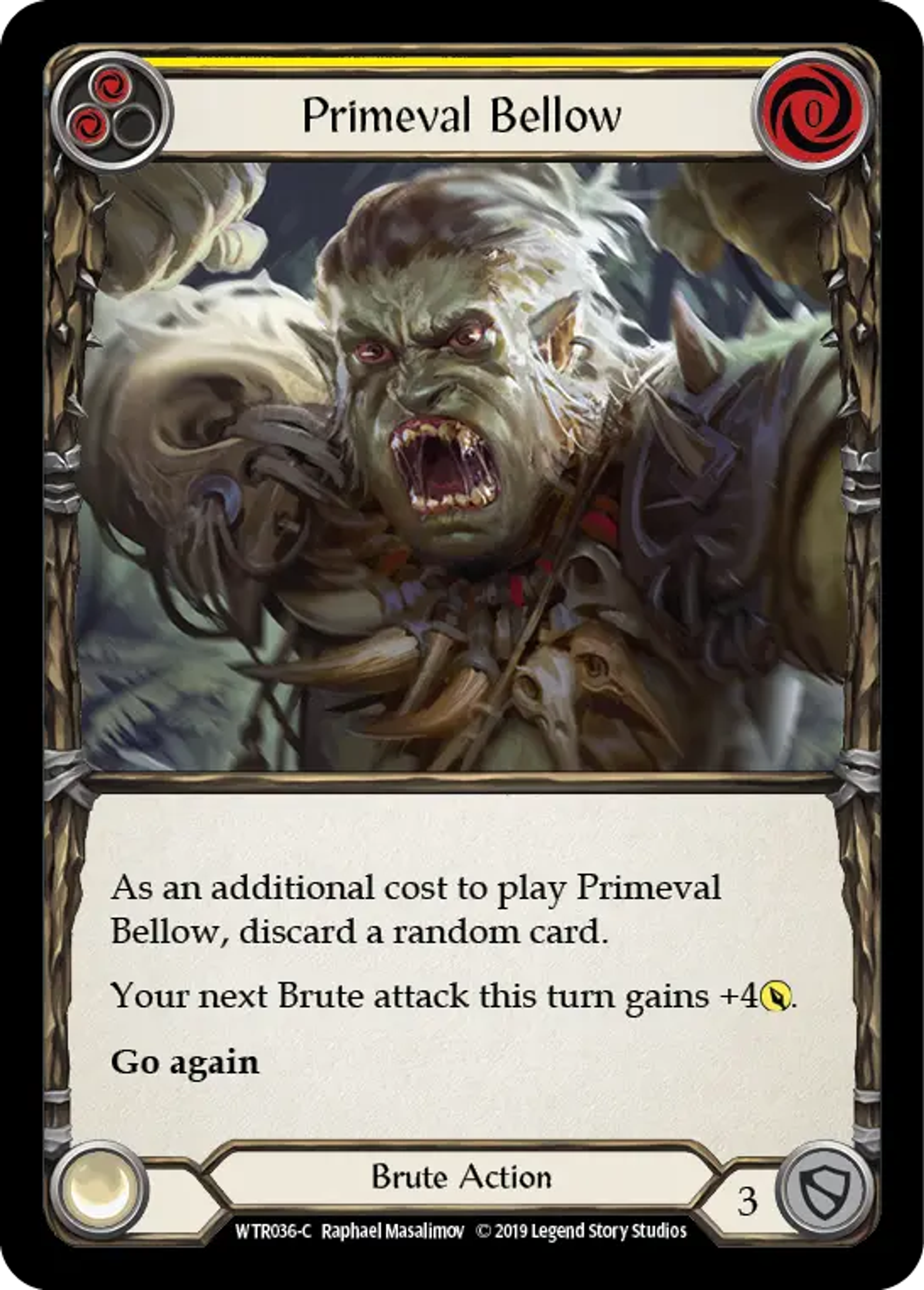 Primeval Bellow (Yellow) — Welcome to Rathe — Flesh and Blood